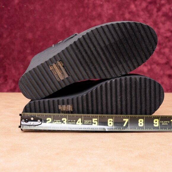 Steve Madden Women Atomic Black Leather Wedge Fashion Ankle Boots Size 8.5 - Picture 8 of 9